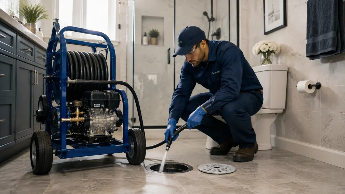 Bathroom Drain Hydro Jetting in Los Olivos