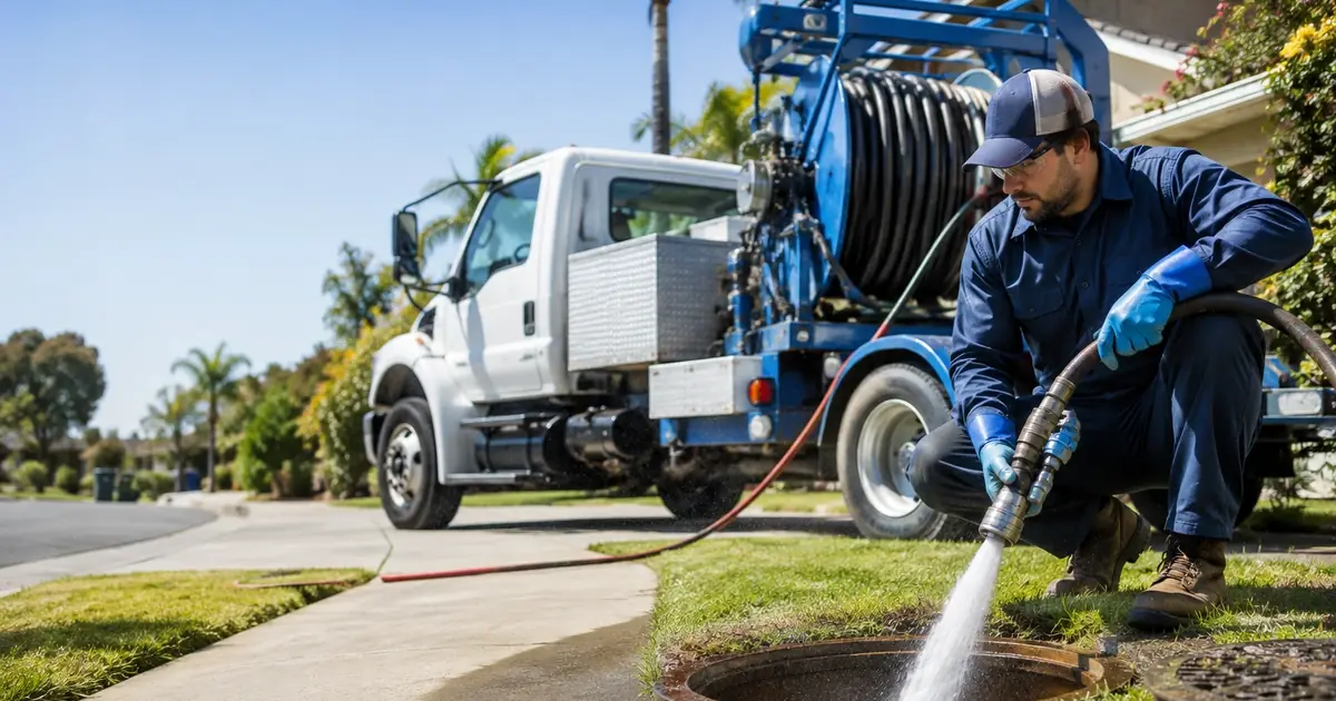 Hydro jet sewer cleaning Los Olivos