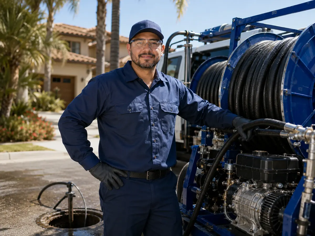 Hydro jet sewer cleaning in Los Olivos
