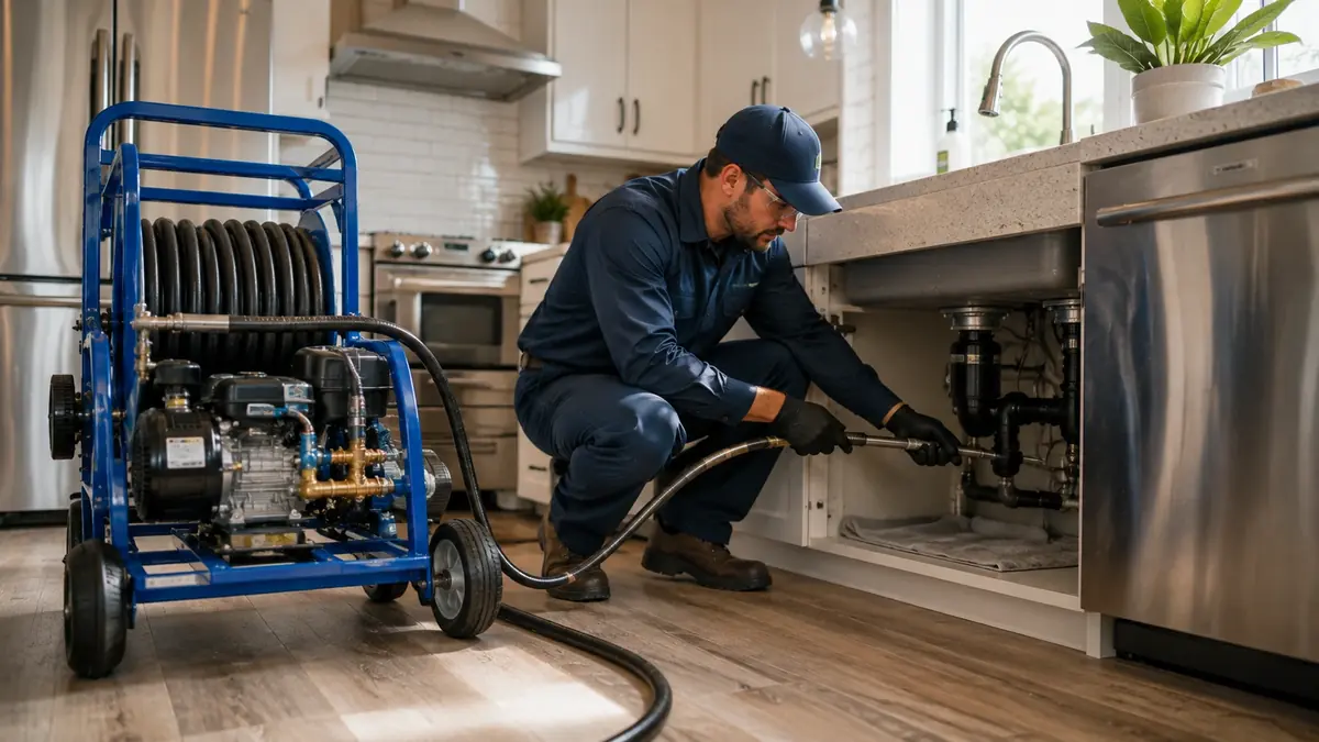 Kitchen Drain Hydro Jetting in Los Olivos